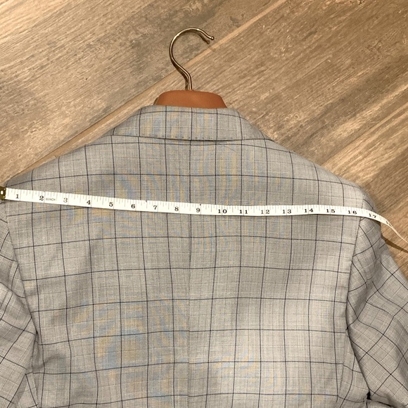 NWOT ROSSI MAN GRAY PLAID SIZE 34S - Picture 6 of 10